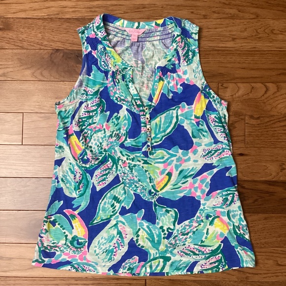 Lilly Pulitzer Essie Tank Top Size XS - Picture 1 of 5